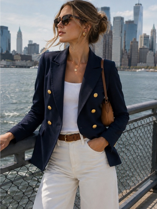 Ralph Lauren Jackets & Blazers - Lauren Ralph Lauren Navy Double-Breasted Gold Button Blazer